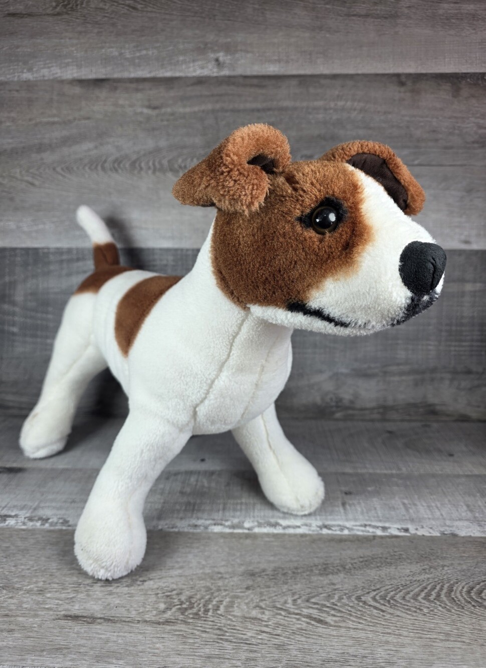 Melissa & Doug Jack Russell Terrier Plush Dog Realistic Life Size 20" Long b166